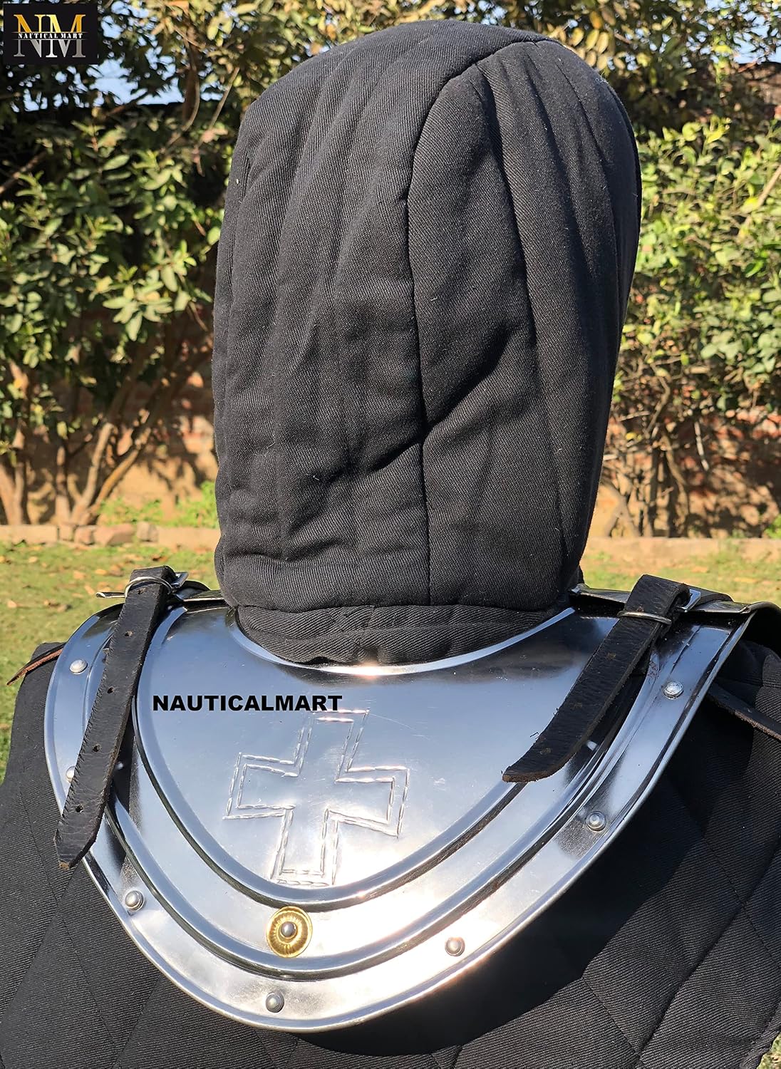 NauticalMart Medieval Iron Gorget Knight Greek Gothic Steel Plate Armor