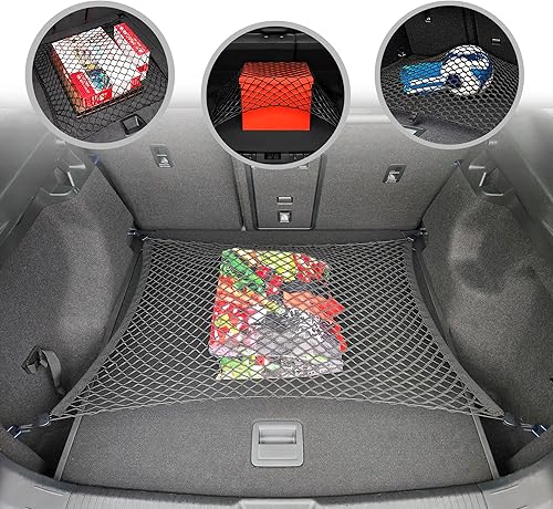 Red de carga elástica para maletero para Volkswagen ID.4 2021-2024  Organizador y almacenamiento de maletero de primera calidad  Red de equipaje