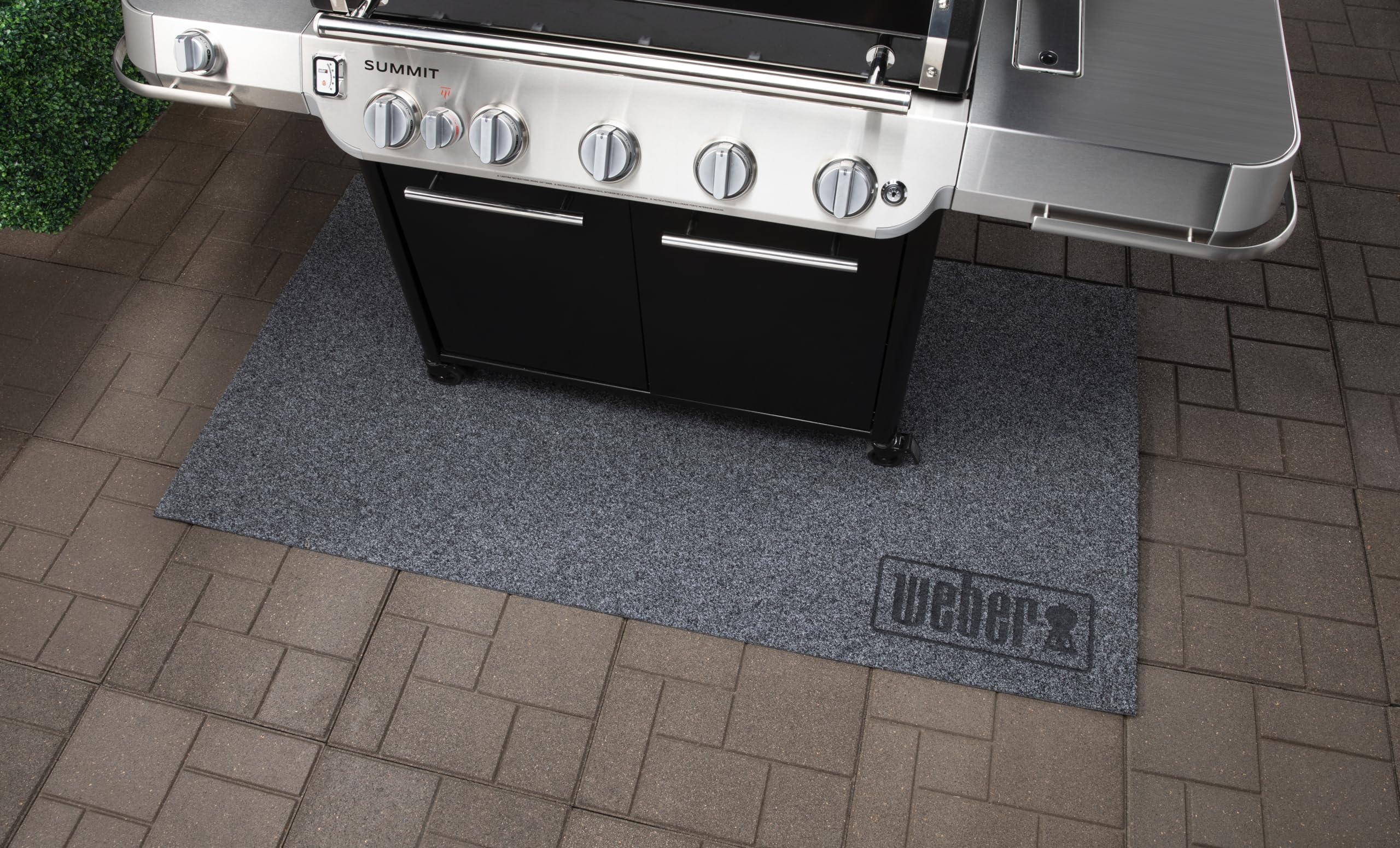 Weber Tapis de Protection XL pour Summit & Plancha 76 cm, Noir, Antidérapant