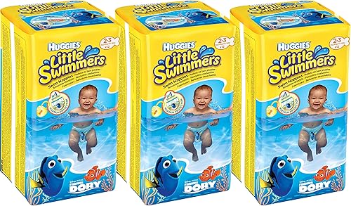 Huggies Little Swimmers - Pañales de natación desechables talla XS 7-18 libras 3 x 12 pantalones Huggies Little Swimmers - Pañales de natación desechables talla XS 7-18 libras 3 x 12 pantalones
