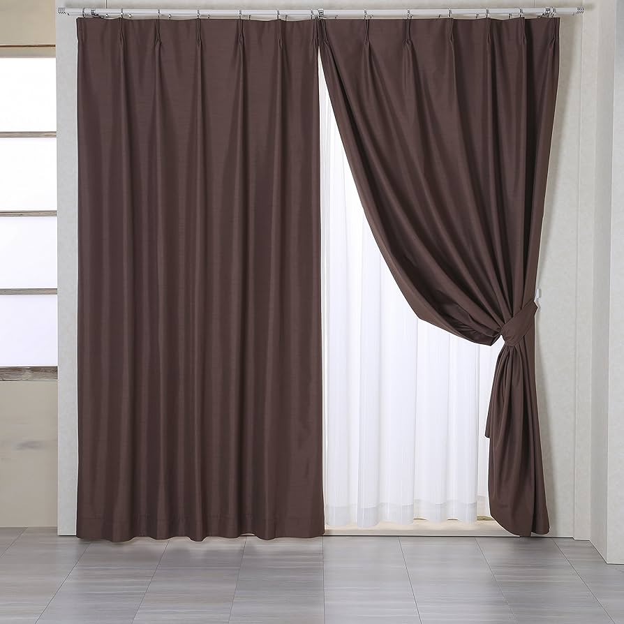 Amazon | 【オーダーカーテン】防音・断熱・遮光1級＊ドレープカーテン