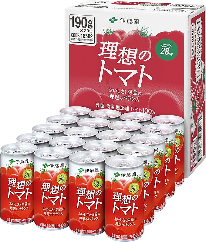 Amazon 伊藤園 理想のトマト 缶 190g 本 理想のトマト 食品 飲料 お酒 通販