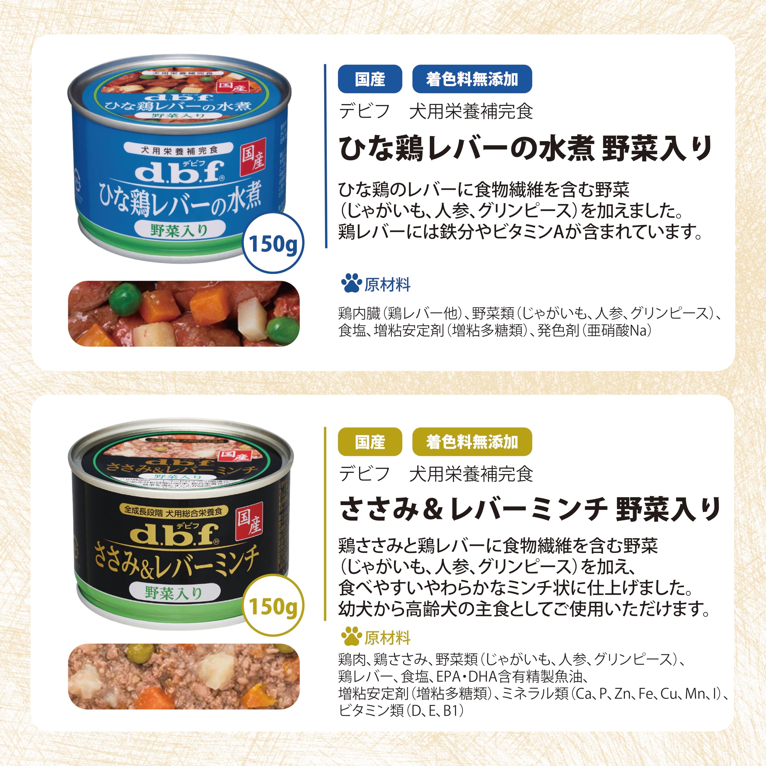 Amazon.co.jp: デビフ 缶詰 犬 150g 8種セット 各2缶（計16缶） ささみ