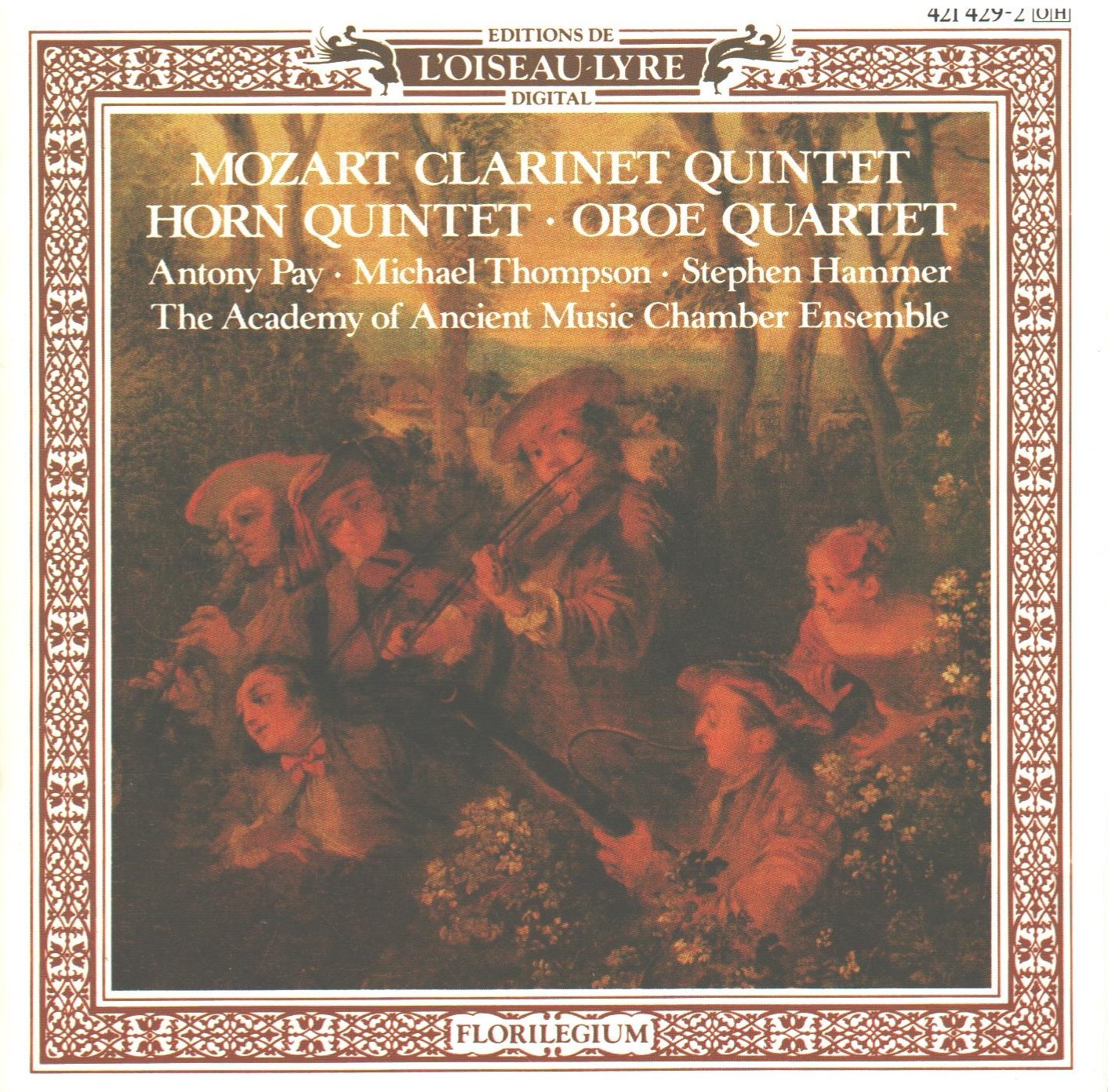 Mozart quintet / Horn quintet / Oboe quartet Wolfgang