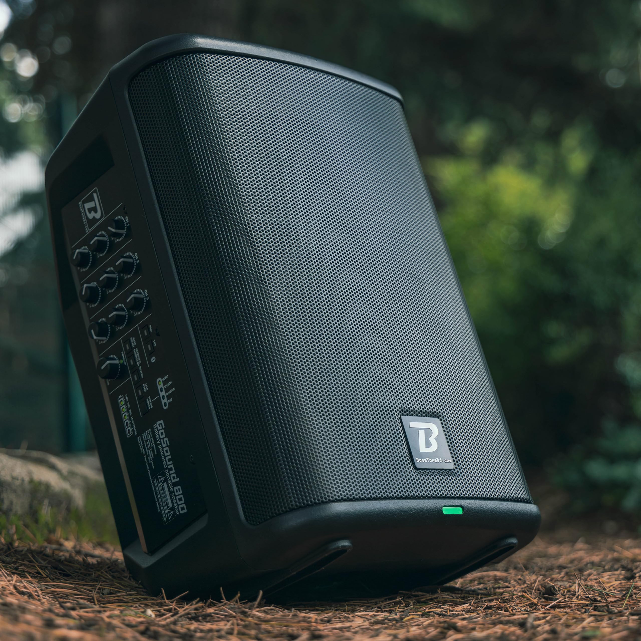BoomToneDJ GoSound 800 – Enceinte Portable Active Bluetooth, 100 W RMS, DSP intégré, Batterie Lithium, TWS stéréo, idéale pour Animation, Concerts Mobiles, conférences, sonorisation extérieure