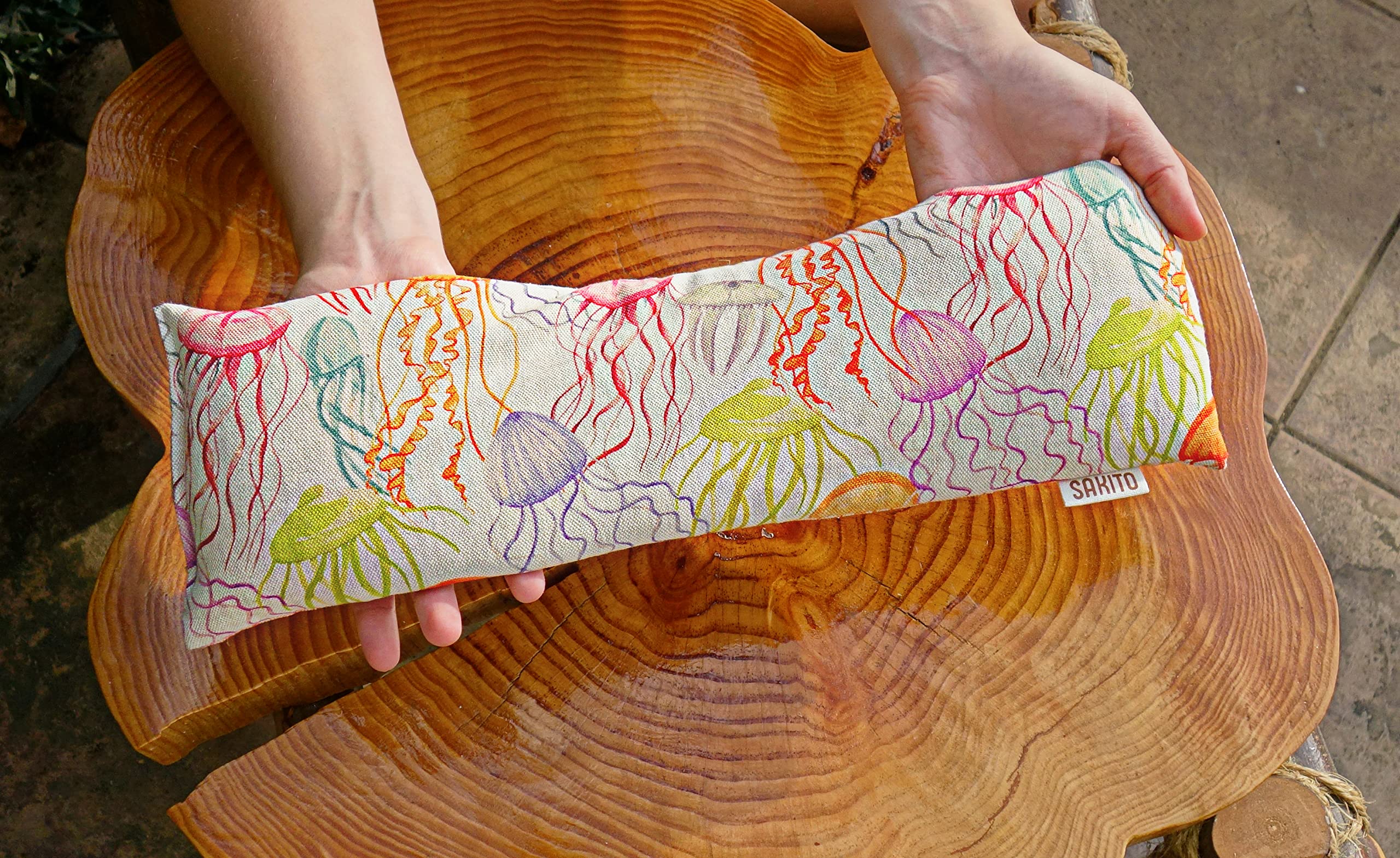 Saco Termico Microondas (43x12 cm) - Alivio Natural para Dolor Cervical, Lumbar y Menstrual, Uso en Calor o Frio - Gran Retencion de Calor - Tela de Primera Calidad - Aroma a Lavanda - Caja Incluida