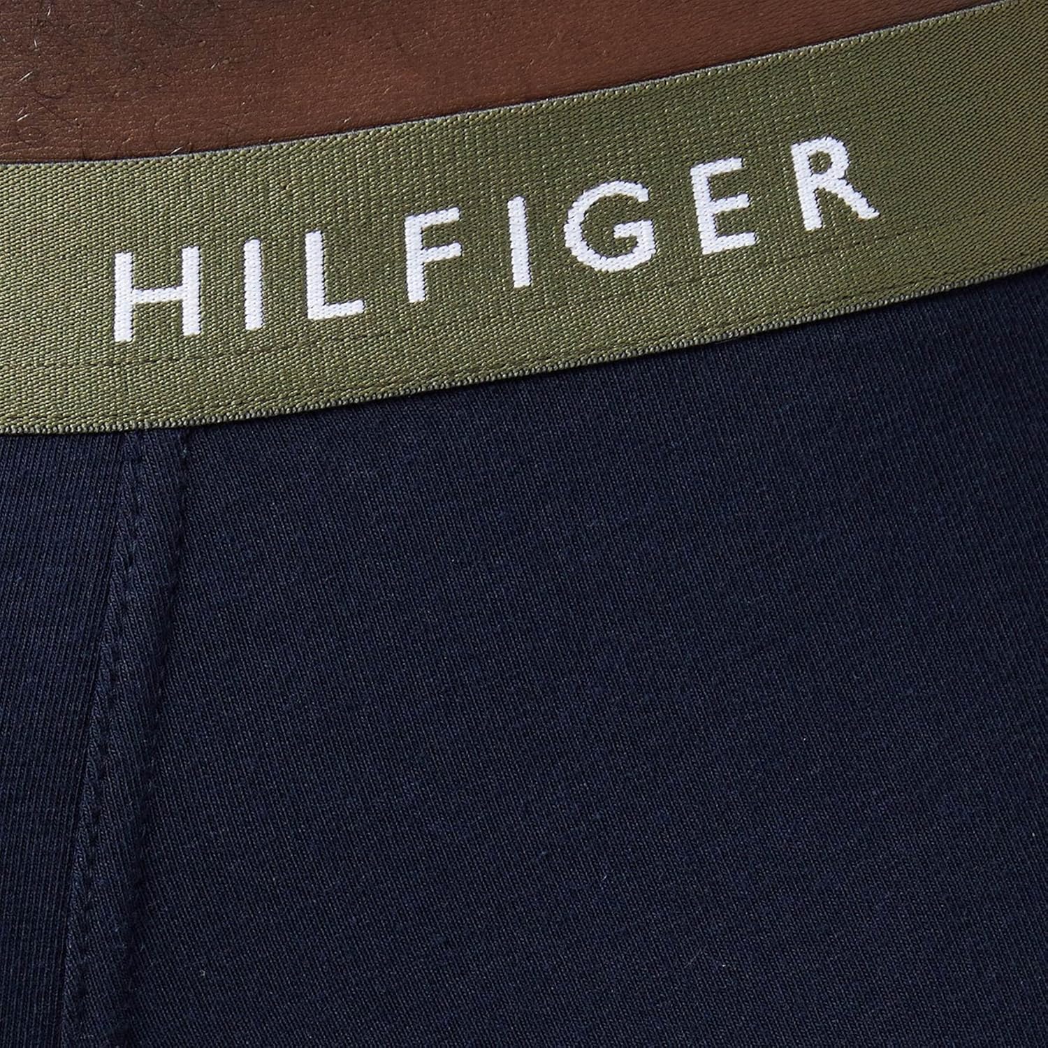 Tommy Hilfiger Boxer Uomo 3 Pack 3 PK Trunk WB Elasticizzati S Multicolore (Frosted Green/Army Green/Dark Ash) - Immagine 3