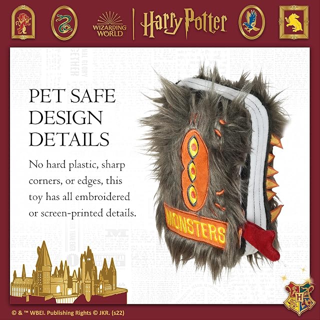 Foto 3 de 5 de Harry Potter Monster Book - Juguete Arrugado para Mascotas, Juguete para Perros Inspirado en el Mundo mágico