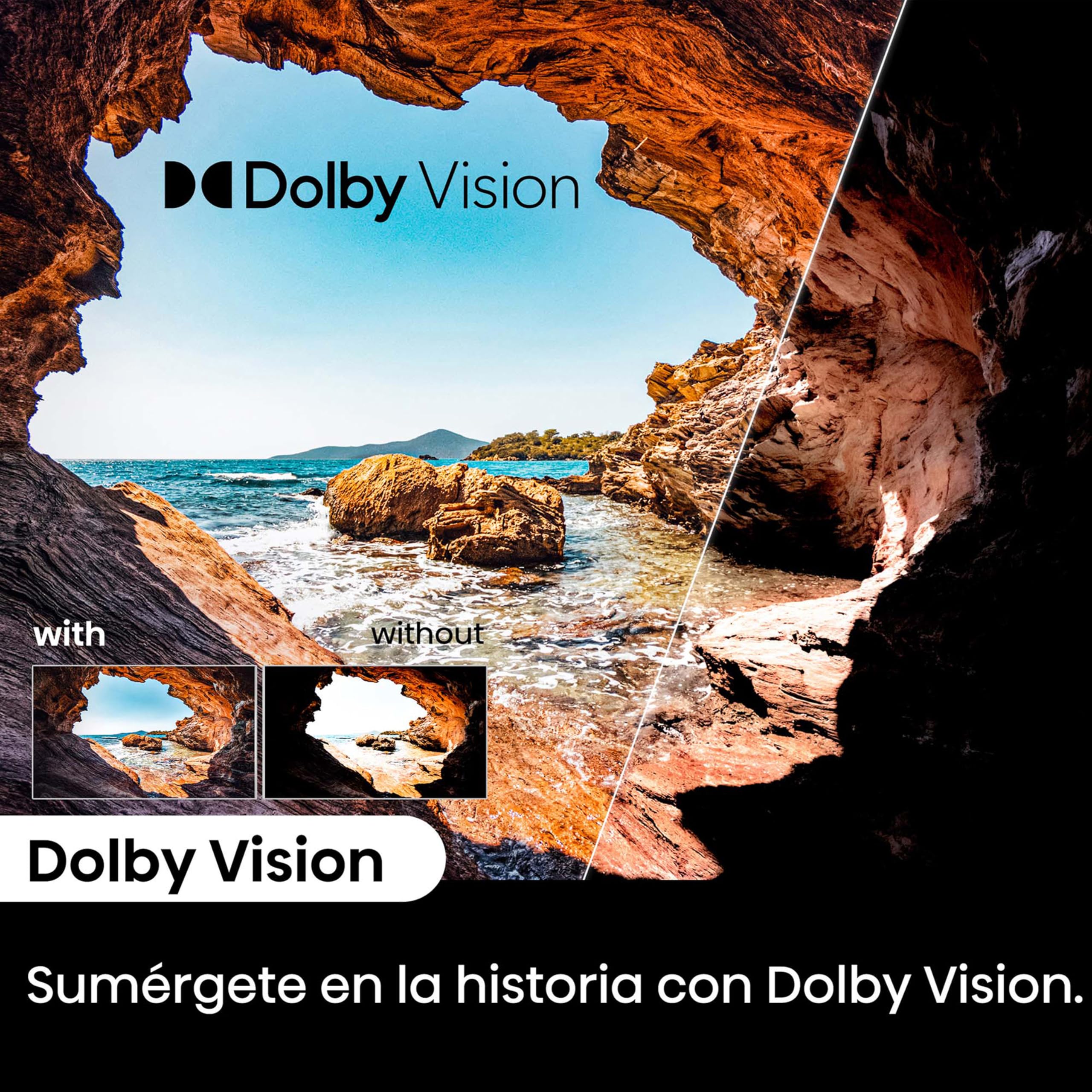 Hisense 43A6N - UHD 4K,VIDAA Smart TV, 43 Pulgadas, Dolby Vision, Modo Juego Plus, DTS Virtual X, Control por Voz televisor, Doble Control de Volumen, Auto ordenación Canales TDT (Nuevo 2024)
