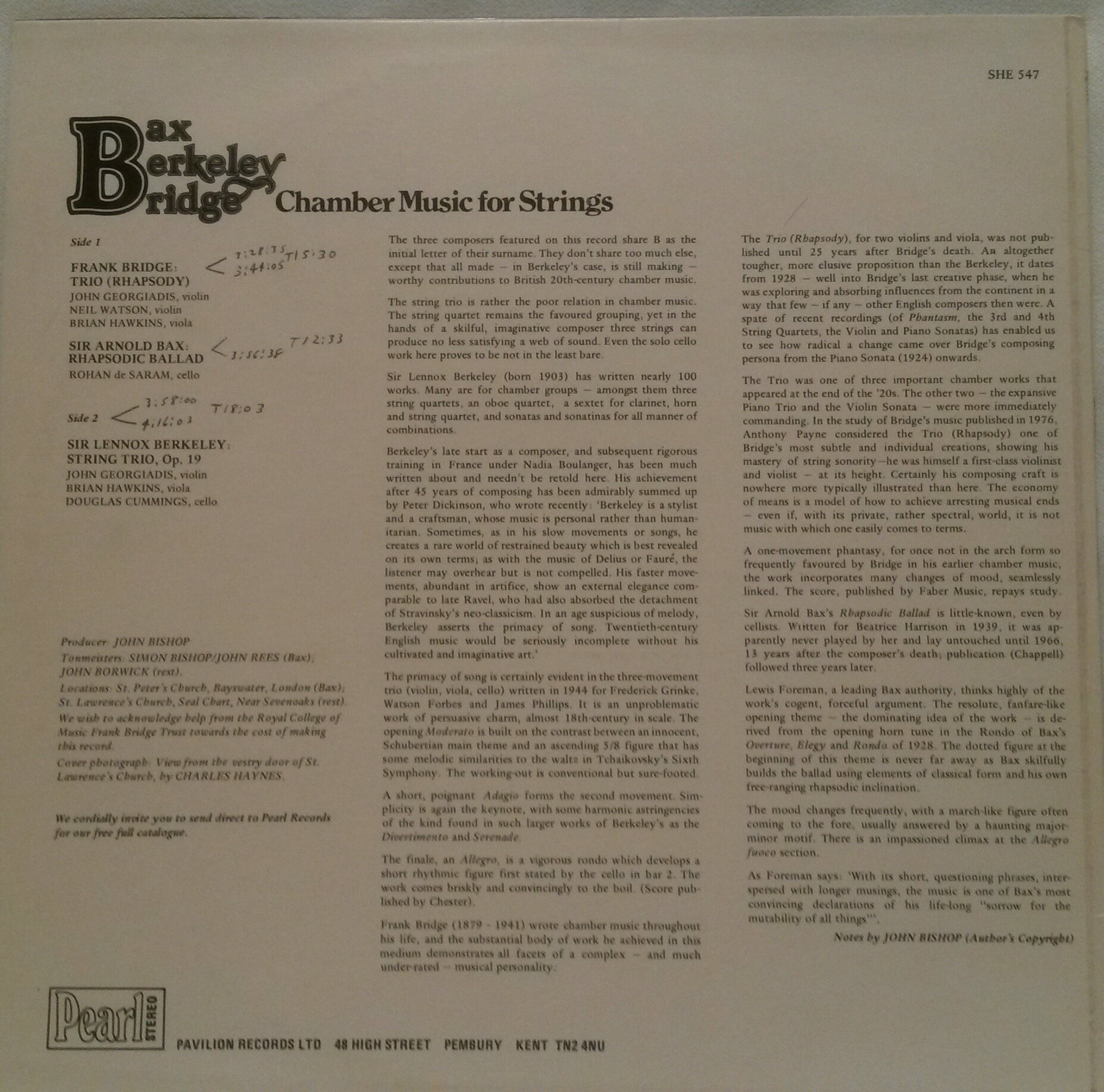 音楽療法 MUSIC AS THE BRIDGE JOHN GEORGIADIS, VIOLIN, NEIL WATSON, VIOLIN, BRIAN HAWKINS