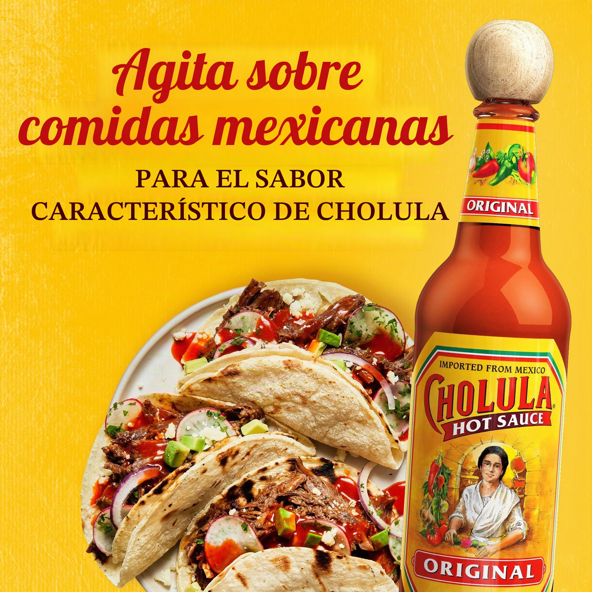 Cholula Original Hot Sauce, 150ml, Pack of 12,680197