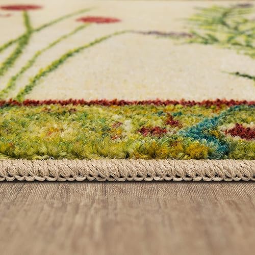 Miniatura 4 de Mohawk Home Tapete de cocina lavable a máquina, beige jardín de hierbas (2' x 3'4")