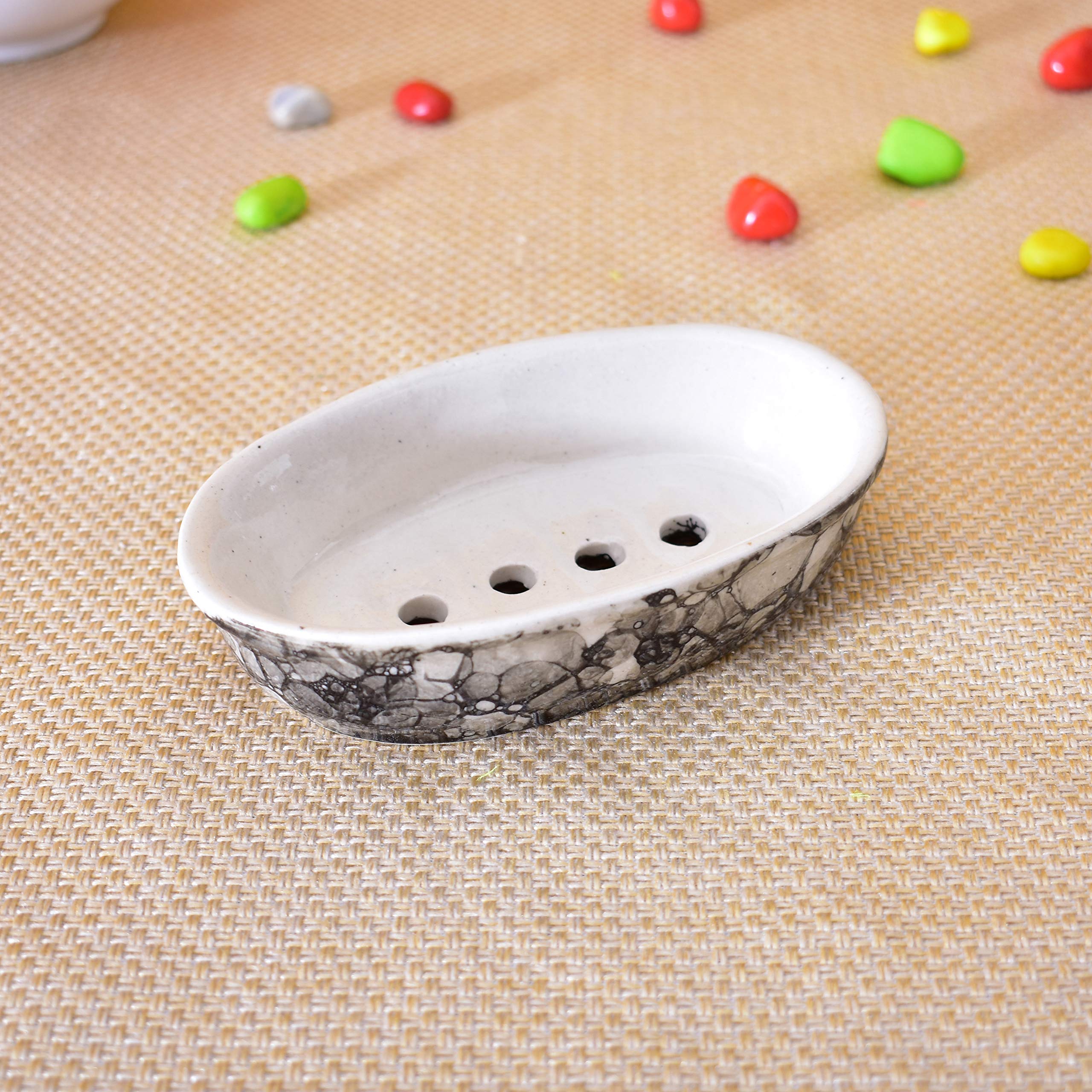 KunhaR Ceramic Soap Dish Holder, Ceramic Soap Dish Tray Holder (B08T7LLRRV) Amazon Price History, Amazon Price Tracker