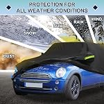 Car Cover Waterproof Custom Fit for Mini Cooper 2DR 2002-2021 All Weather for Automobiles Outdoor Snow Sun Dust UV Protection Full Exterior Cover with Door Zipper