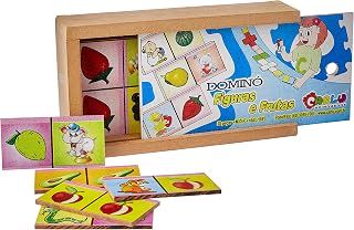 Dominó Figuras e Frutas Carlu Brinquedos