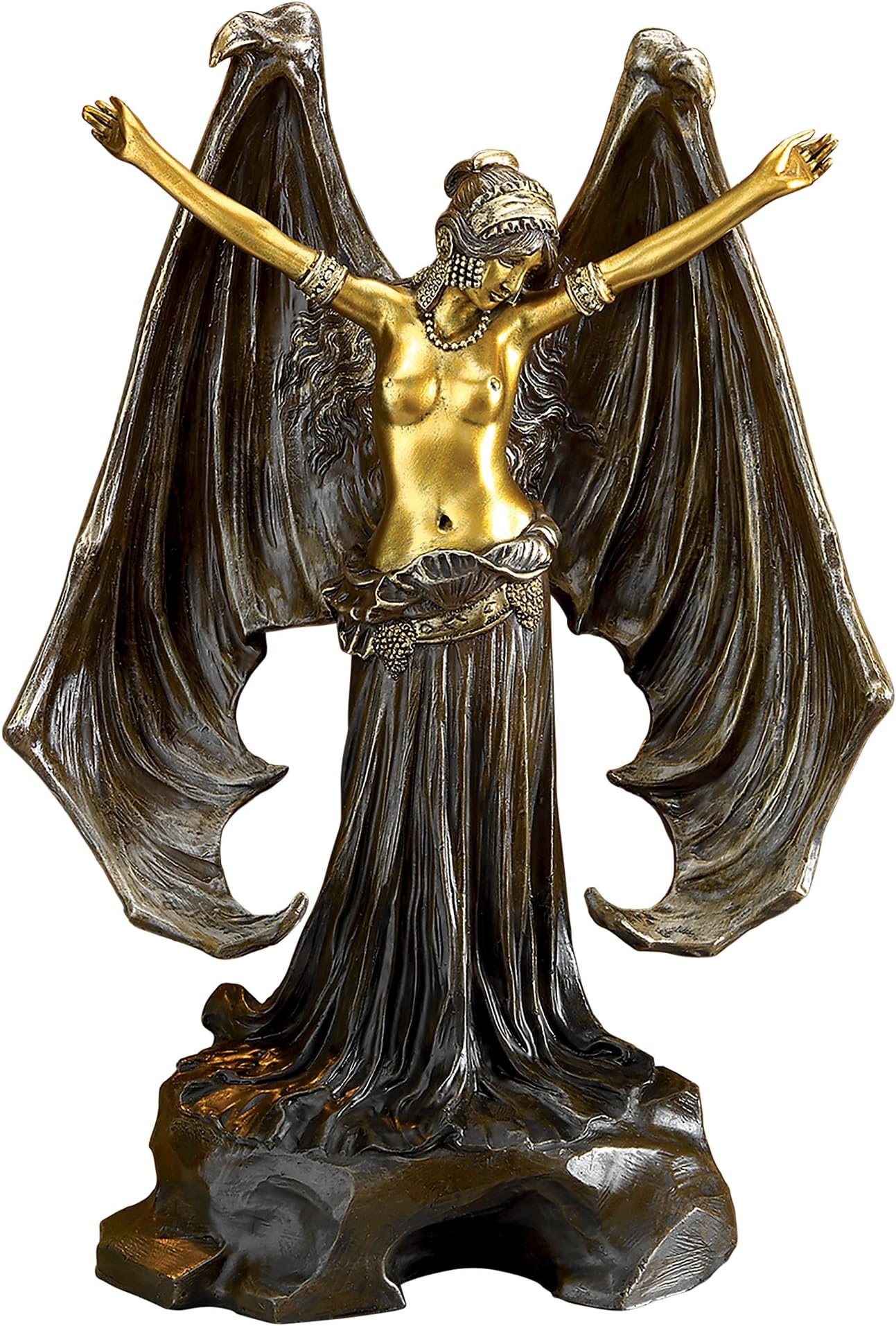 Design Toscano QS34759 Mistress of the Night, Dark Angel Statue, bronze