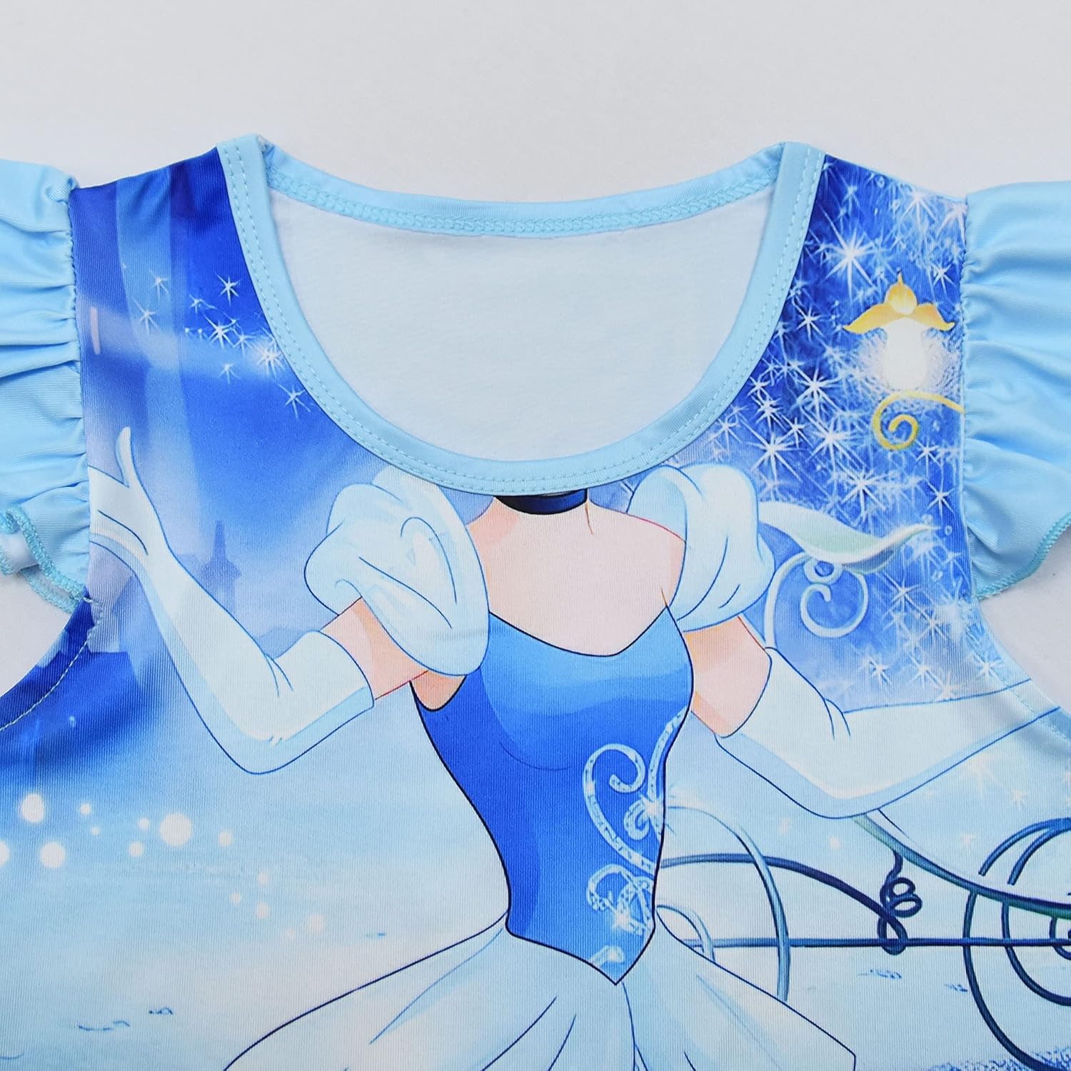 Little Girls Princess Pajamas Nightwear Girls Cartoon Printed Nightgown Nightdress - Image 3