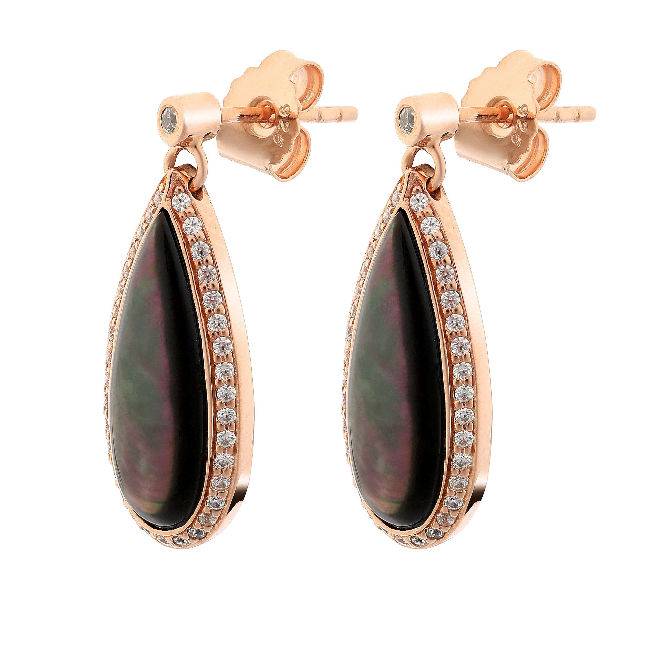 Orphelia Zo-7367 Women's Earrings 925 Sterling Silver Mother of Pearl, Sterling Silver, Nacre