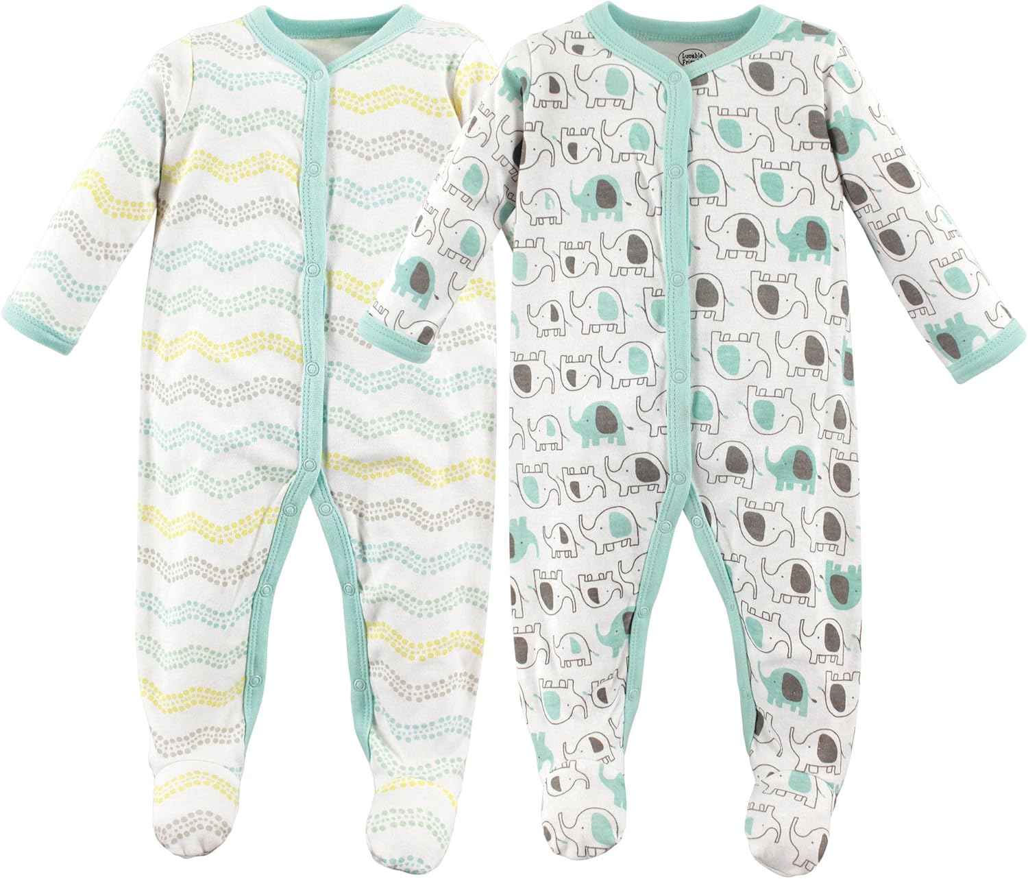 Luvable Friends Unisex Baby Cotton Sleep and Play