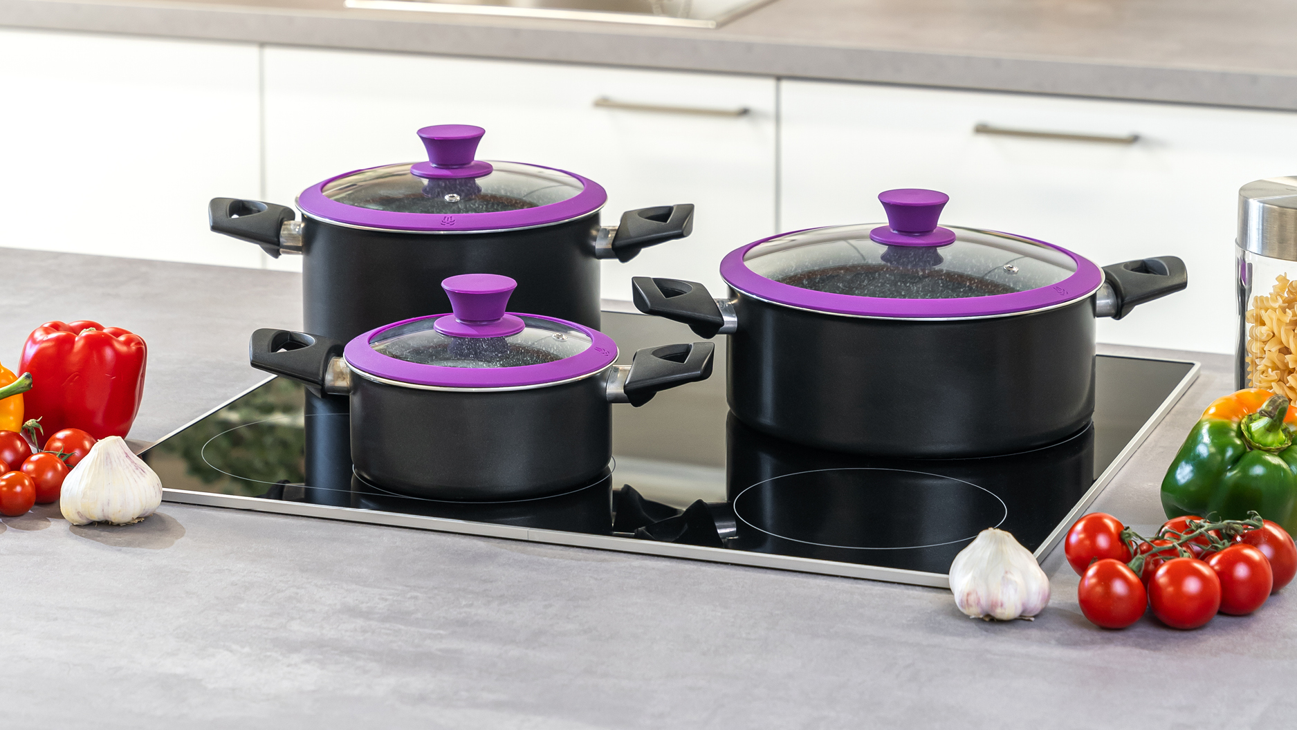Coperchio universale per pentole, padelle e padelle, confezione da 2 pezzi, per pentole da 17,8 cm, 20,3 cm, 22,9 cm e 25,4 cm, 27,9 cm, 30,5 cm di