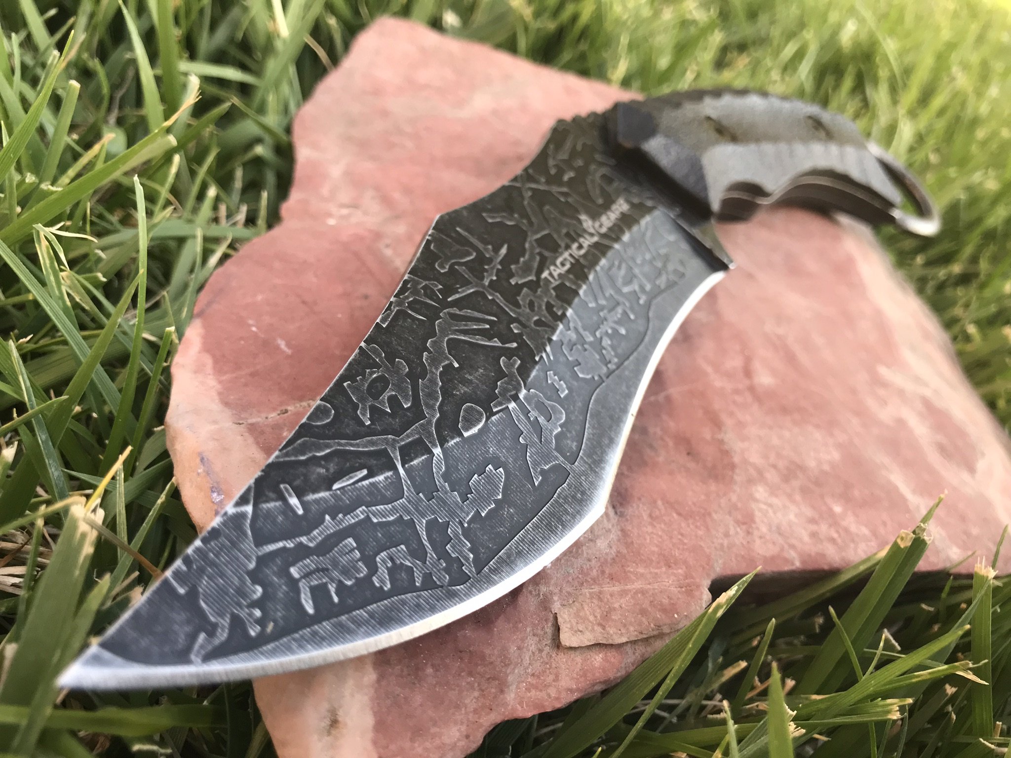 TACTICAL GEARZ TG Targ, 11" Hunting Knife w/Sheath! Solid 440c