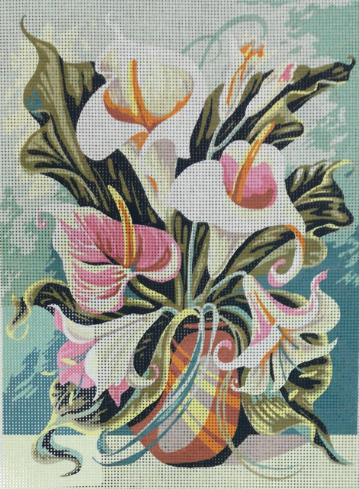 Canevas Antique Douceur Rose SEG 40x50cm projet créatif relaxant nostalgie