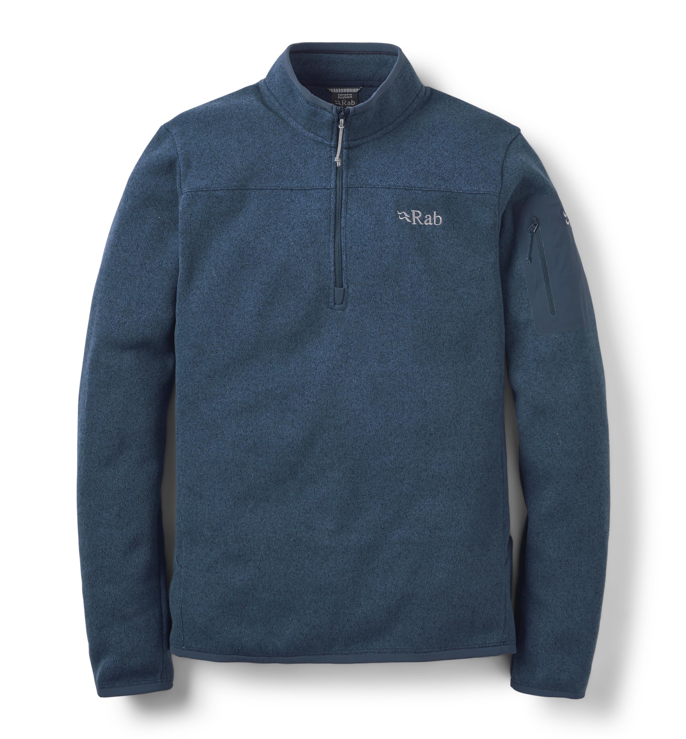Rab Men's Tempest Blue Ryvoan Pull-On - Half-Zip Fleece Coat For Trekking & Casual Use - Medium