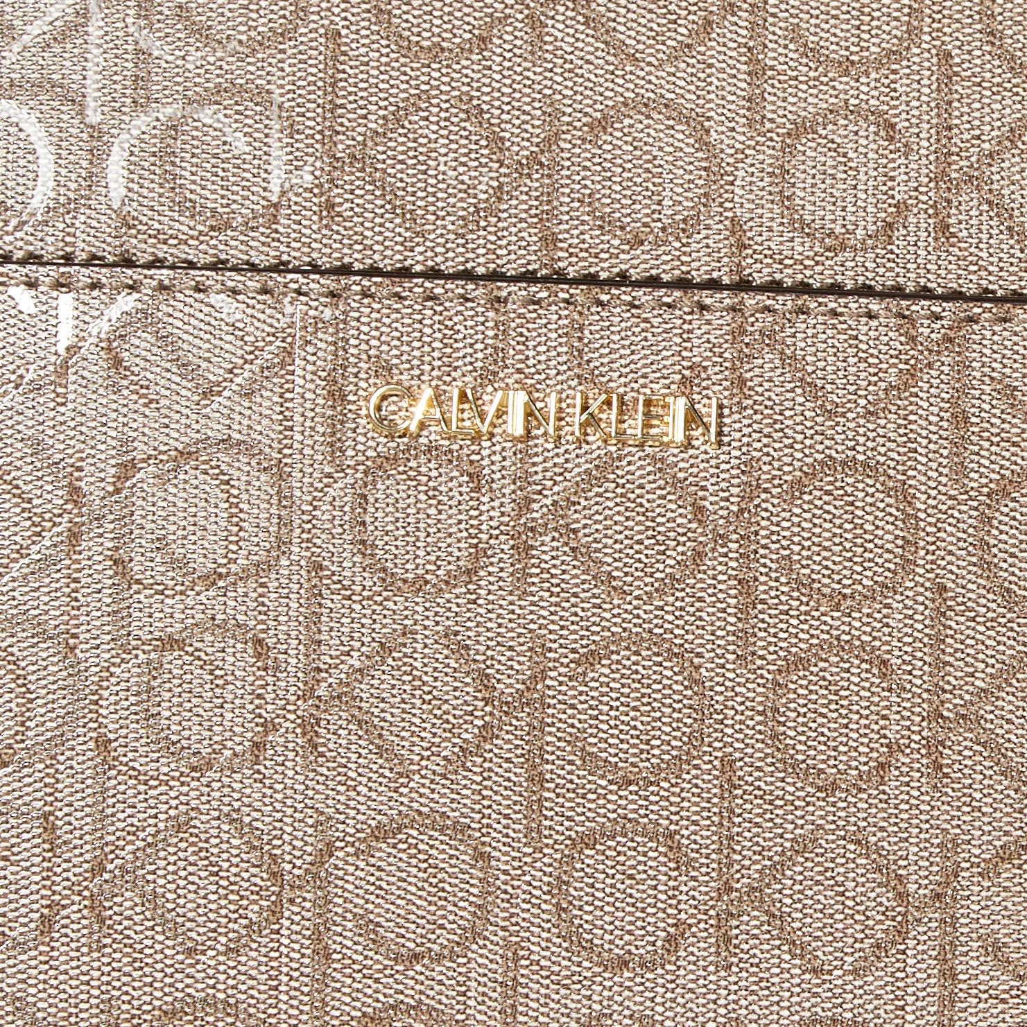 Calvin Klein womens Margot Textured Logo Emboss Tote - Image 7