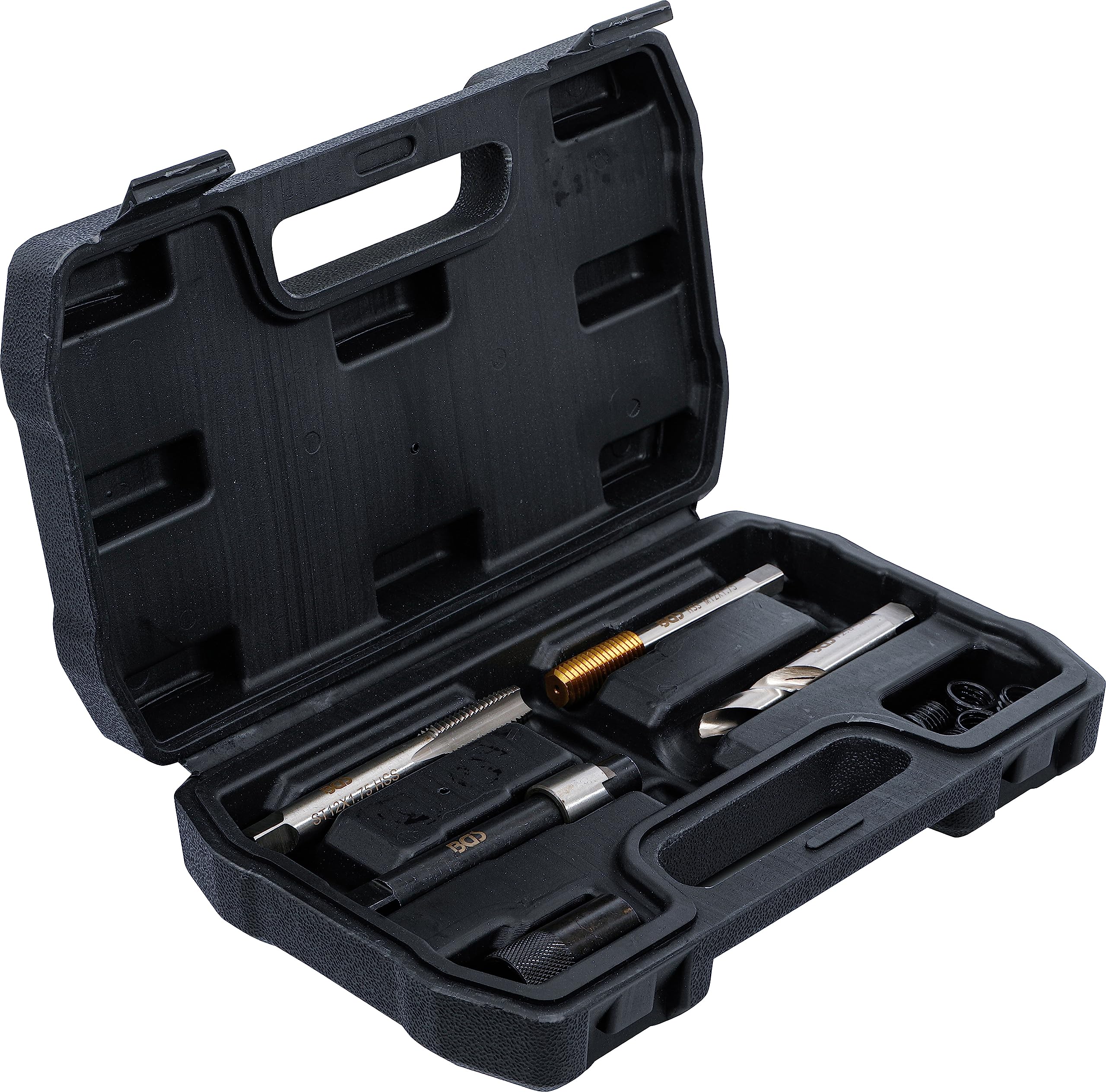 BGS 74243 | Kit di riparazione per filettatura scarico olio | per coppe dell'olio in alluminio | M12 x 1,75 mm