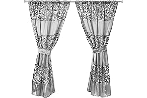 Popular Bath Window Sheer Voile Curtains - Sinatra, Elegant Semi Transparent Curtains