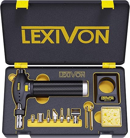 LEXIVON Soldeerboutpunten van echte butaantoorts | 7-delige set, compatibel met LX-770 en LX-771 modellen (LX-TIP-C