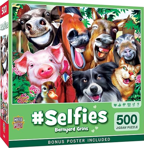 Miniatura 2 de Selfies - Barnyard Grins - Rompecabezas de 500 piezas