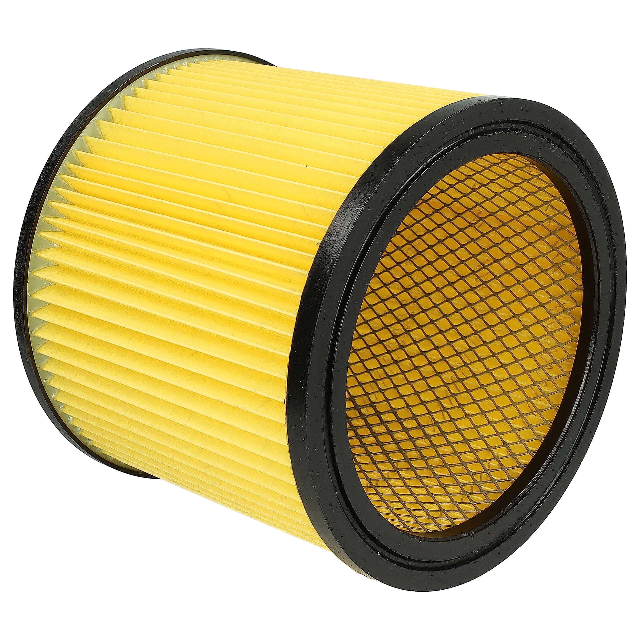 vhbw set da 2x filtro a pieghe piatte compatibile con Thomas Inox 1250 S, 1445 S, 1243 aspirapolvere - Cartuccia filtrante, carta/plastica