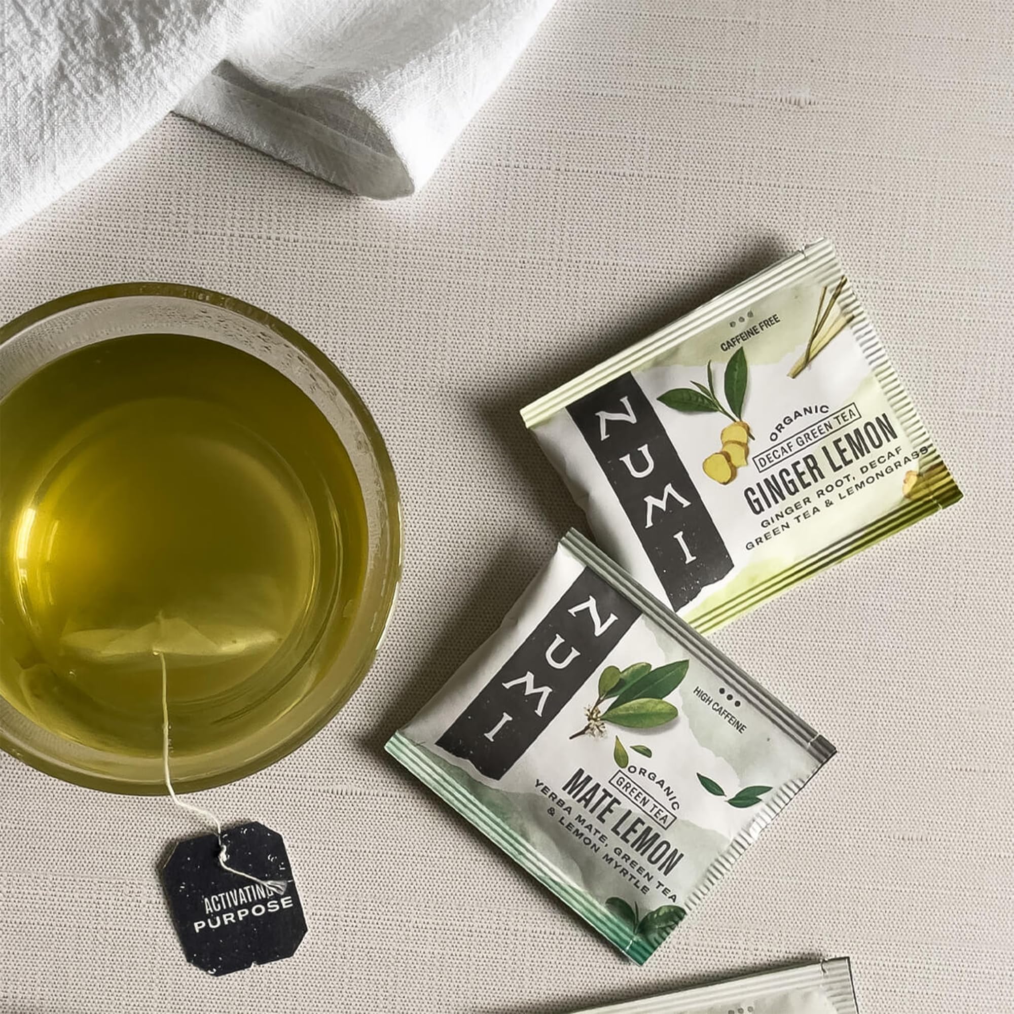 Amazon.com : Numi Organic Ginger Lemon Decaf Tea, 16 Green Tea
