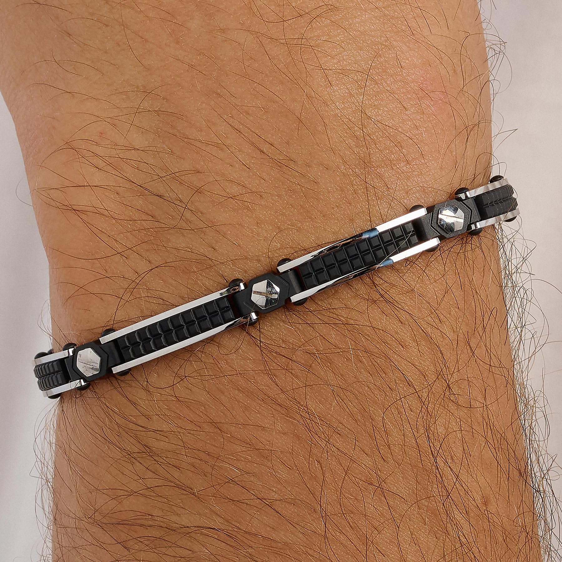 Brosway Armband Mann aus Edelstahl, Armband Mann Kollektion BACKLINER - BBC16