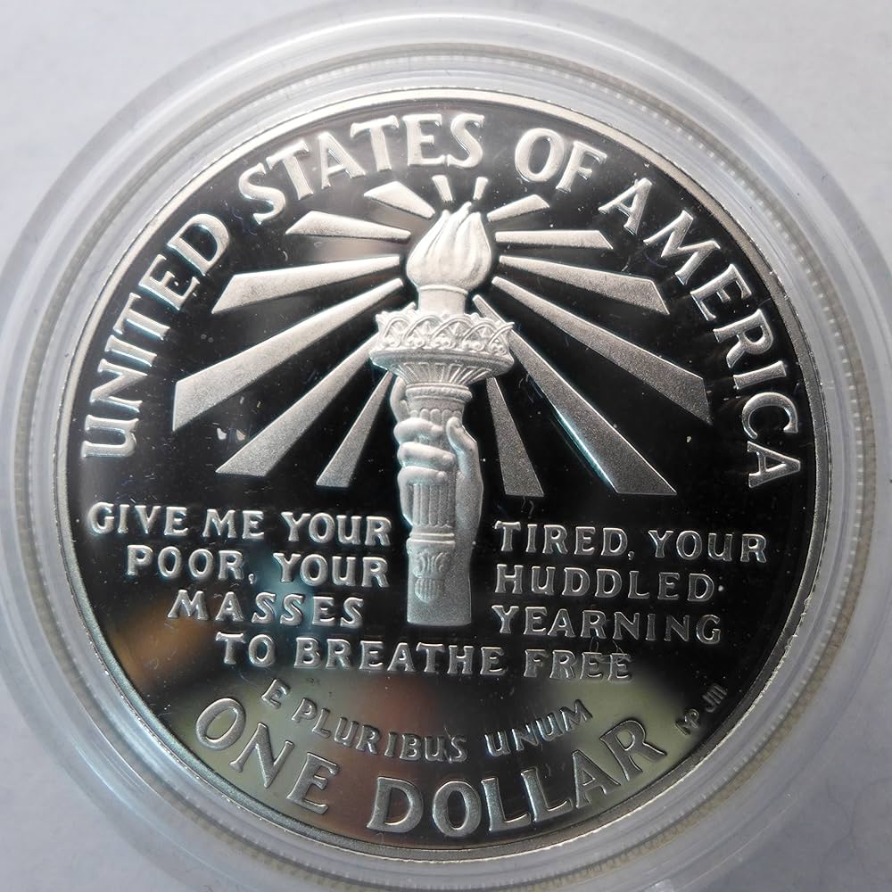 1986 Statue of Liberty Two Coins Proof Set Mint State at