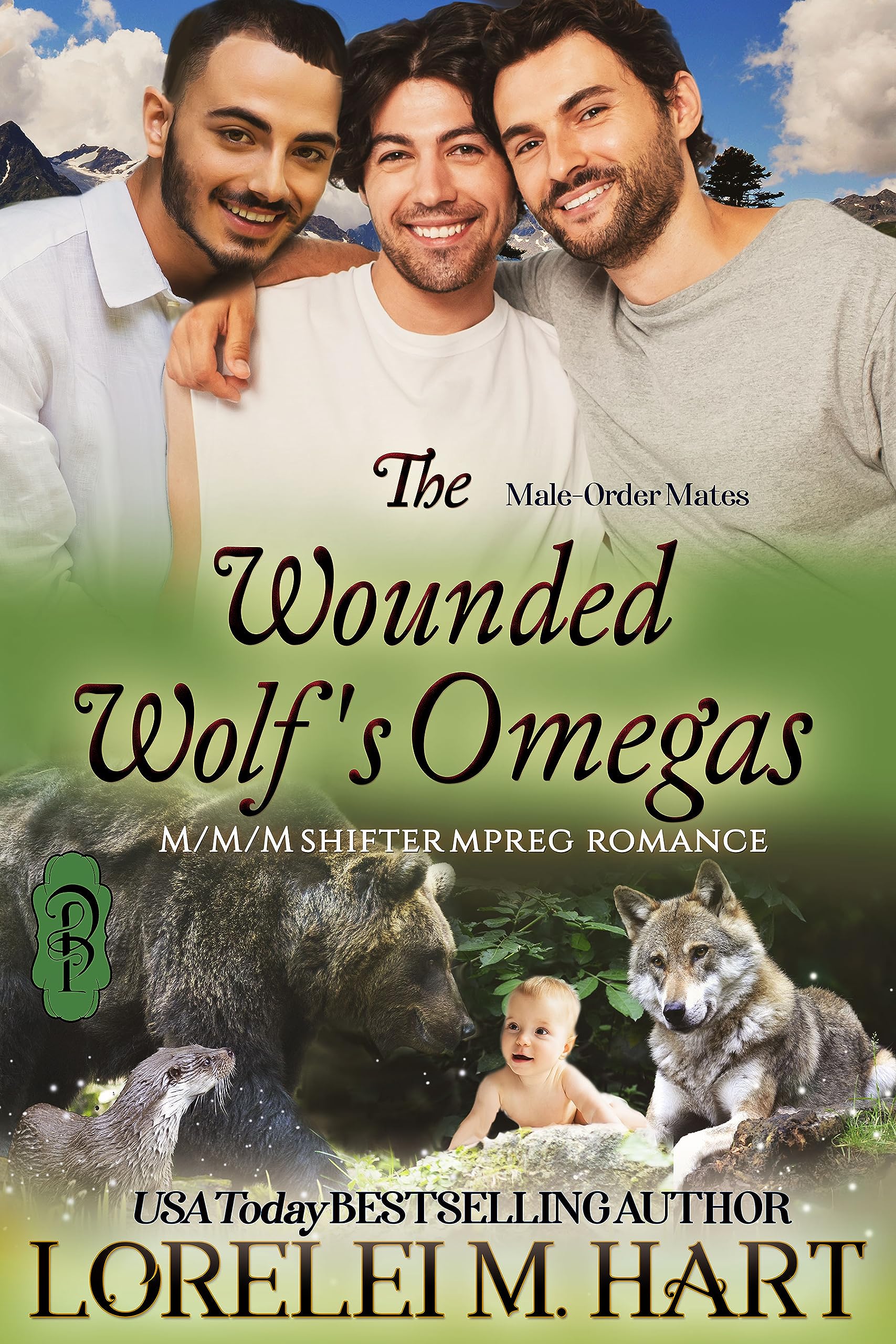 The Wounded Wolf's Omegas: M/M/M Shifter Mpreg Romance (Male-Order Mates Book 12)