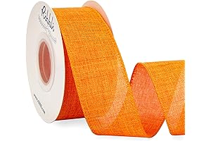 Ribbli Orange Ribbon: Christmas Cheer for Your Ornaments