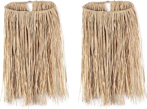 Beistle Falda de rafia hula de cocina para adolescentes Luau Party Hawaiian Theme Accesorios de disfraz, natural