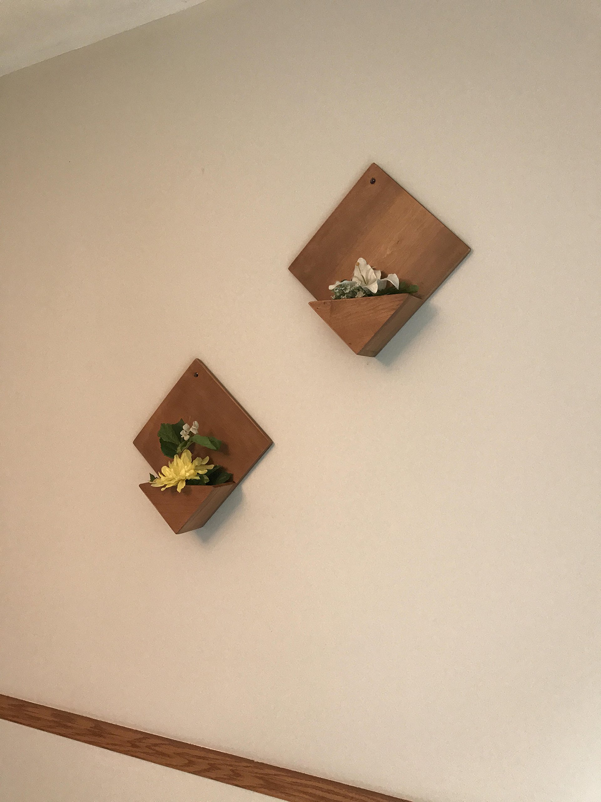 Rustic Wood Wall Planter