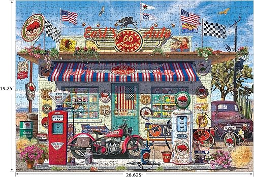 Miniatura 3 de RoseArt - Kodak Premium - Earl's Auto - Rompecabezas de 1000 piezas para adultos