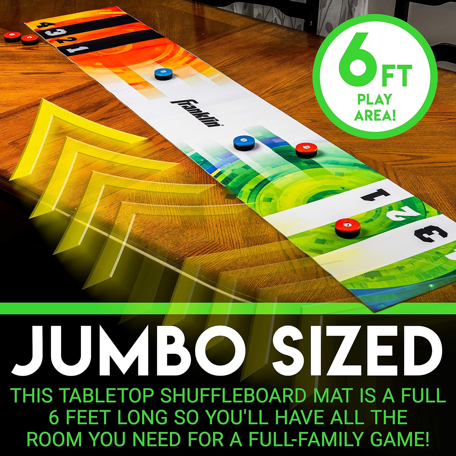 Buy Franklin Sports Shuffleboard Table Game Mats Tabletop