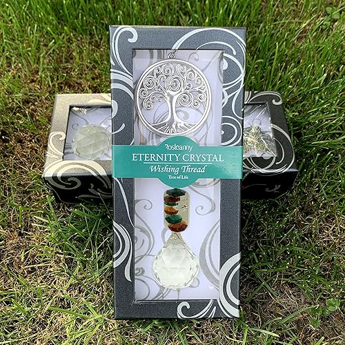 Miniatura 4 de Colgante de cristal para colgar en el jardín, diseño de prismas de cristal, ideal para decoración del hogar, regalo para mamá, amigos, abuela. Árbol