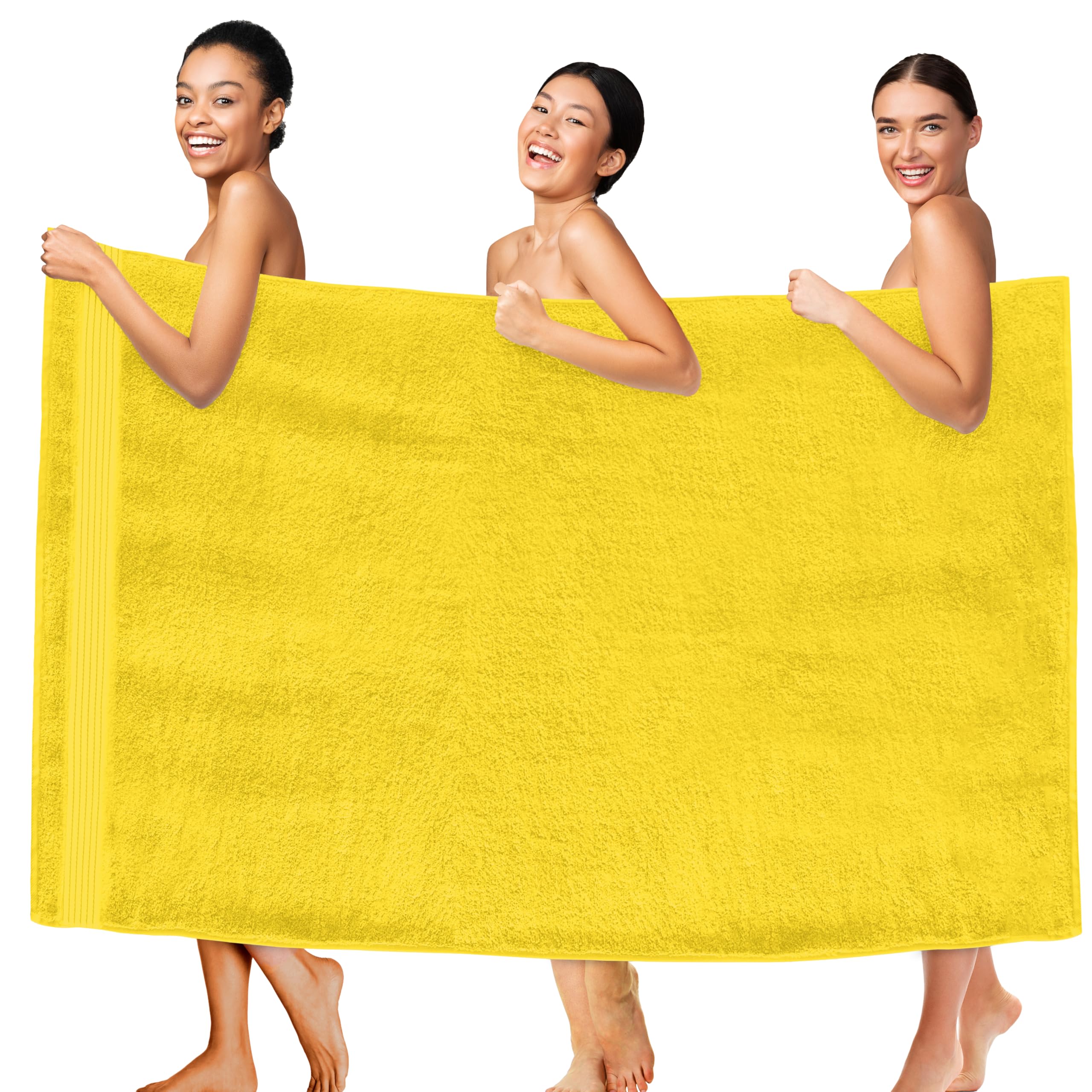 Elegant Comfort Premium Super Soft Highly Absorbent 1 Piece Oversized Bath Sheets - 40" x 80" inch, Luxurious Hotel Spa Quality 100% Turkish Cotton