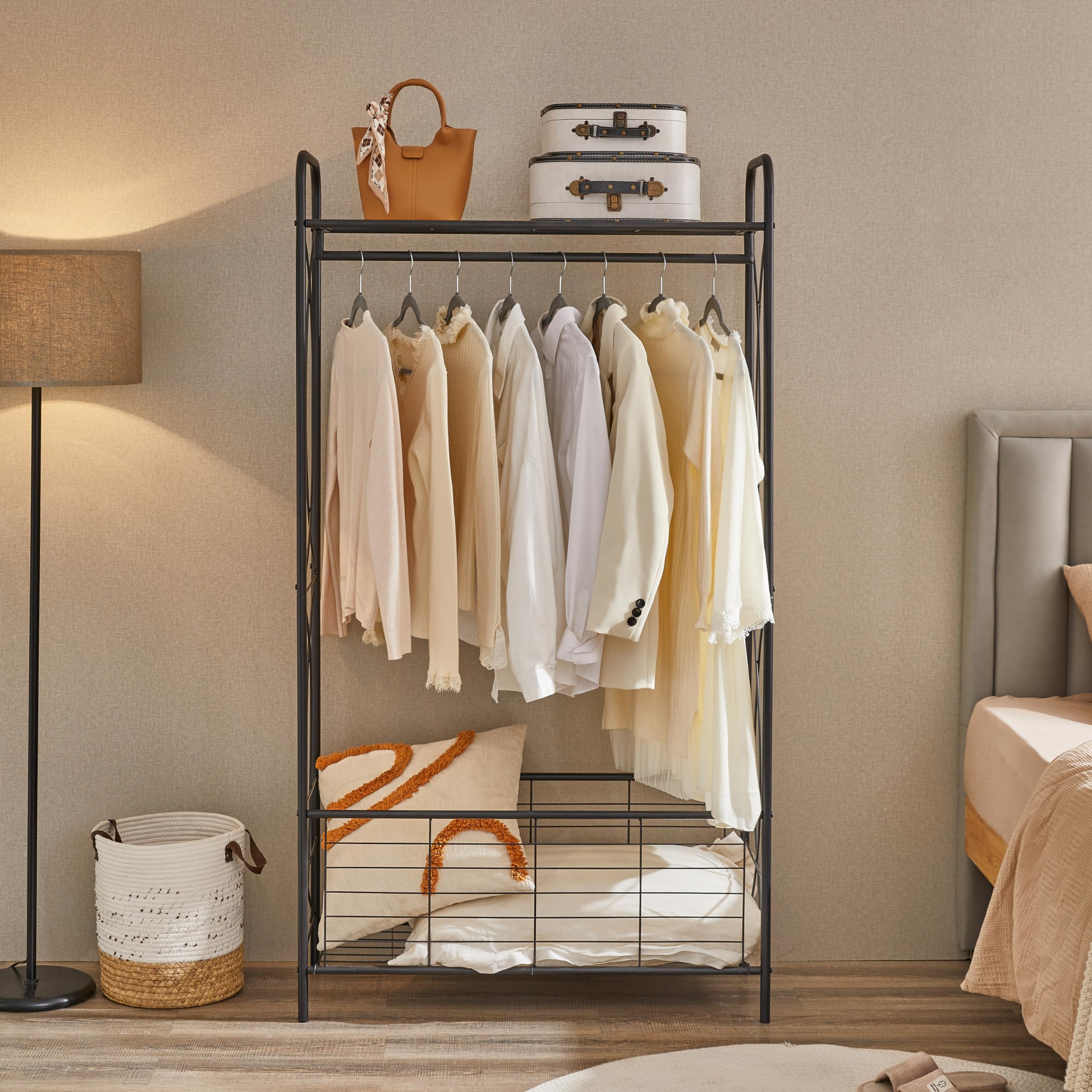 Amazon.com: Freestanding Garment Rack, Open-Style Wardrobe