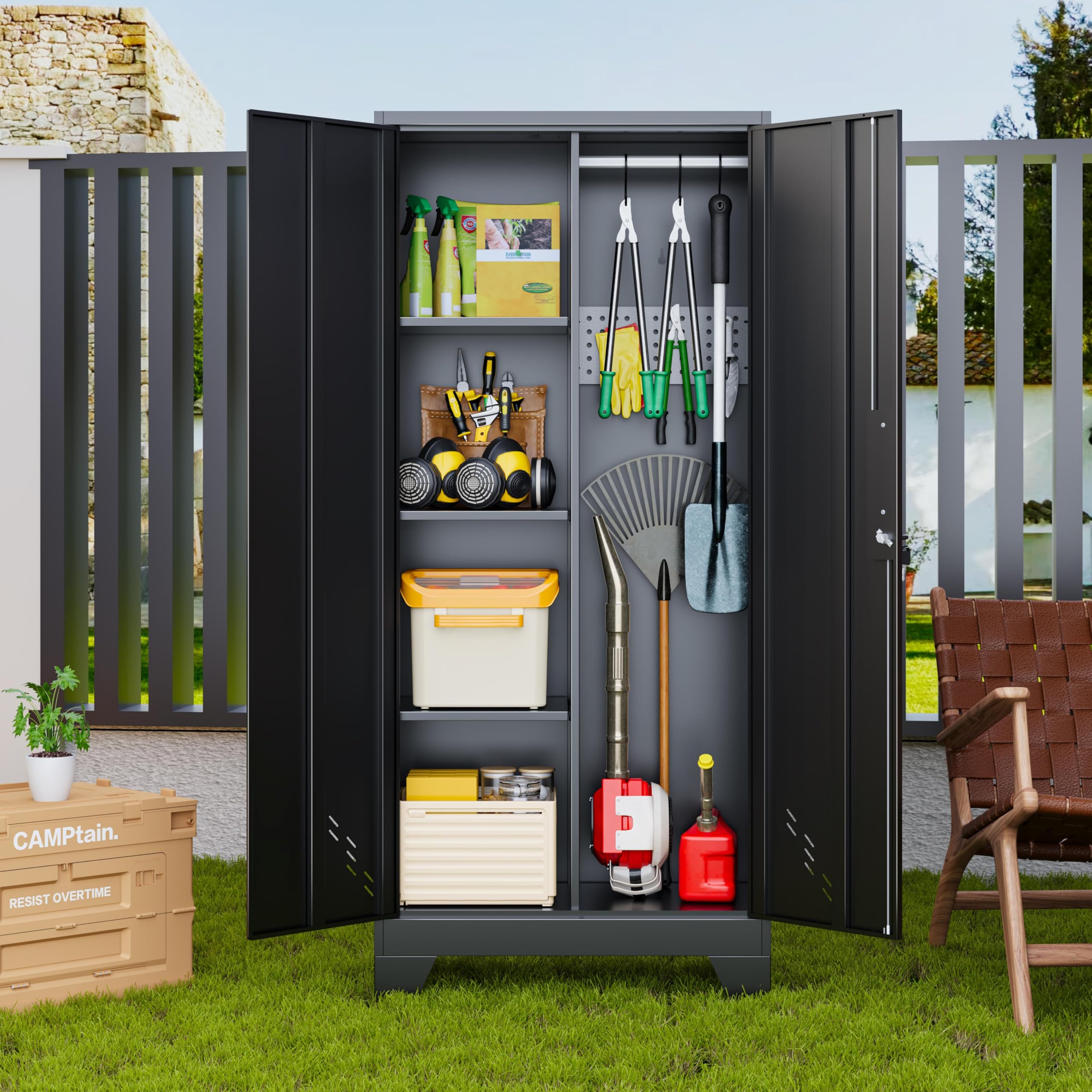 家具 Storage Amazon.com: DUTYSEST Storage Cabinet 61