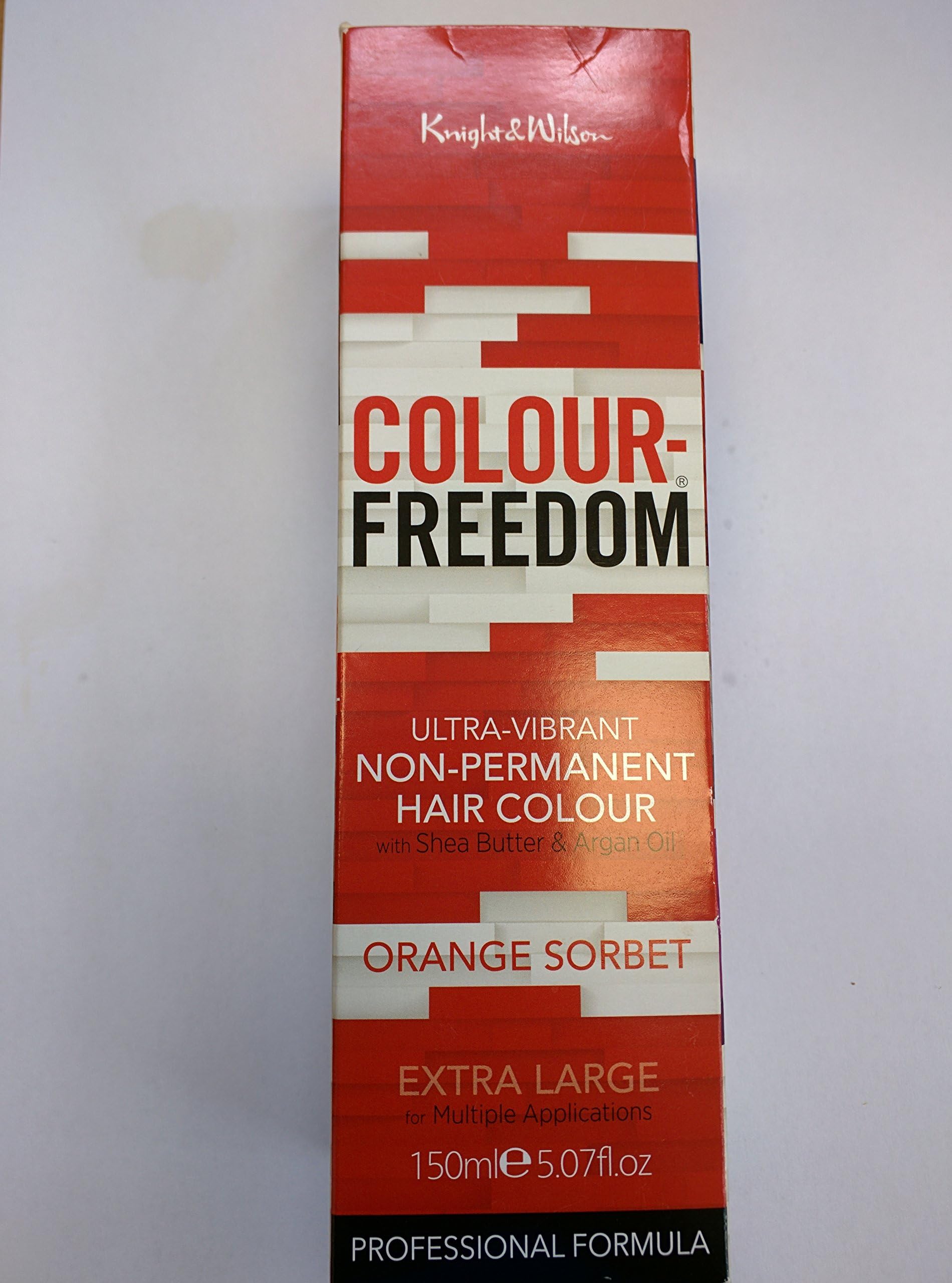 Knight & Wilson Colour Freedom Non Permanent Hair Dye Orange Sorbet 150ml XL