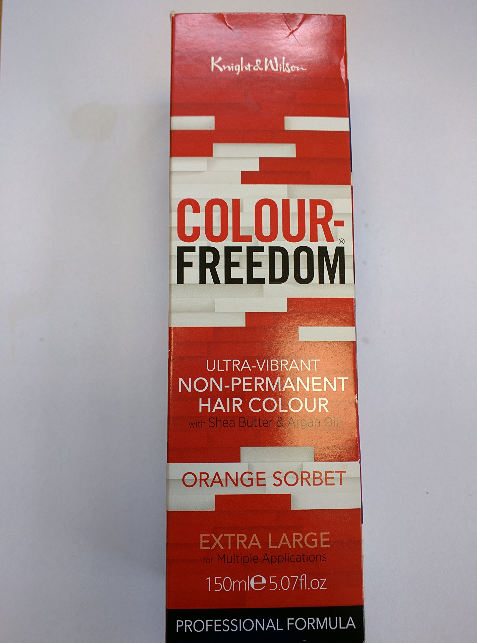 Knight & Wilson Colour Freedom Non Permanent Hair Dye Orange Sorbet 150ml XL
