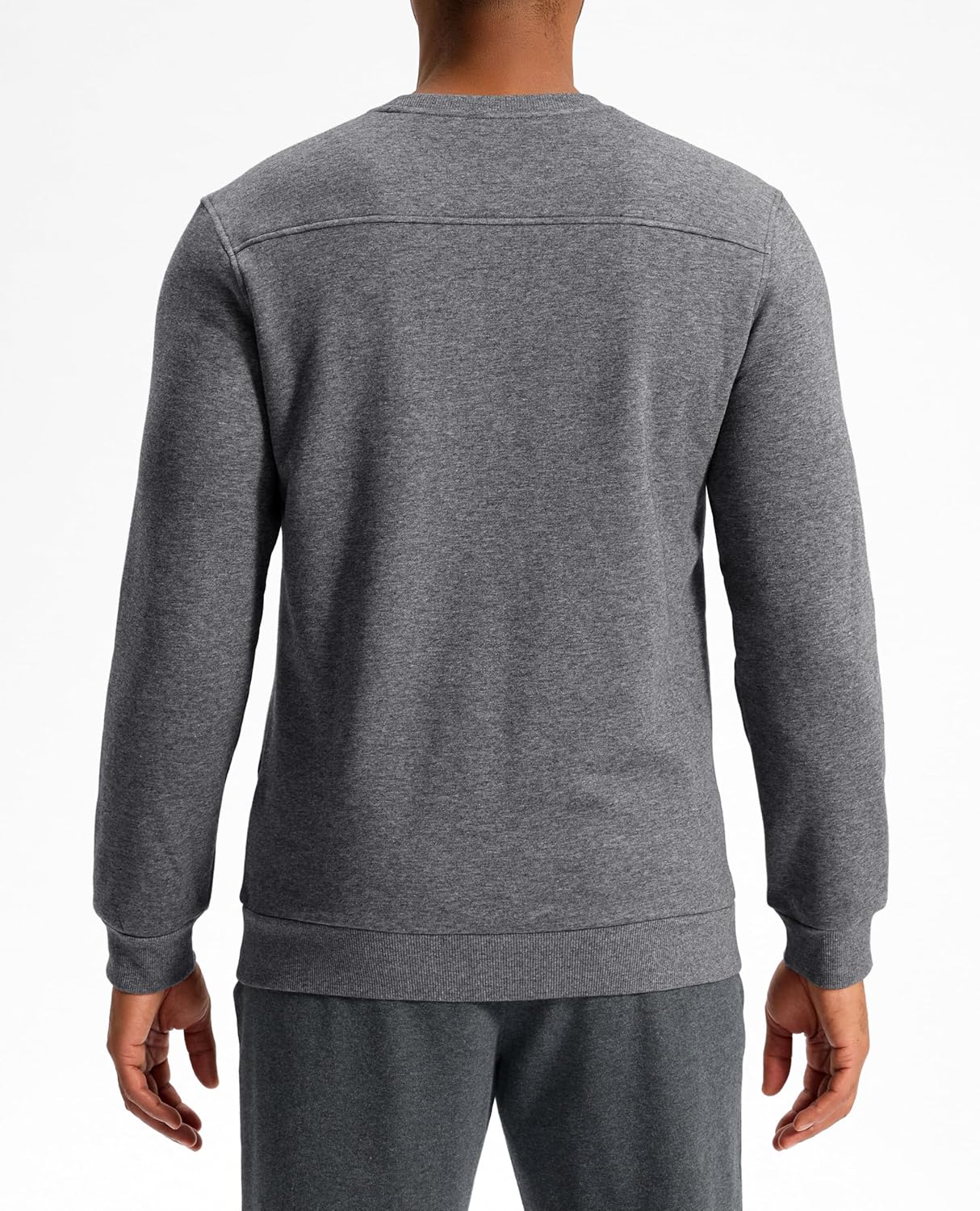 G Gradual Men's Fleece Lined Crewneck Sweatshirt Midweight Regular Fit Athletic Workout Warm Pullover Sweater Shirts - Image 2
