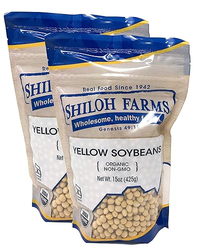 Shiloh Farms - Soja amarilla orgánica paquete de 2 - 15 onzas cada uno